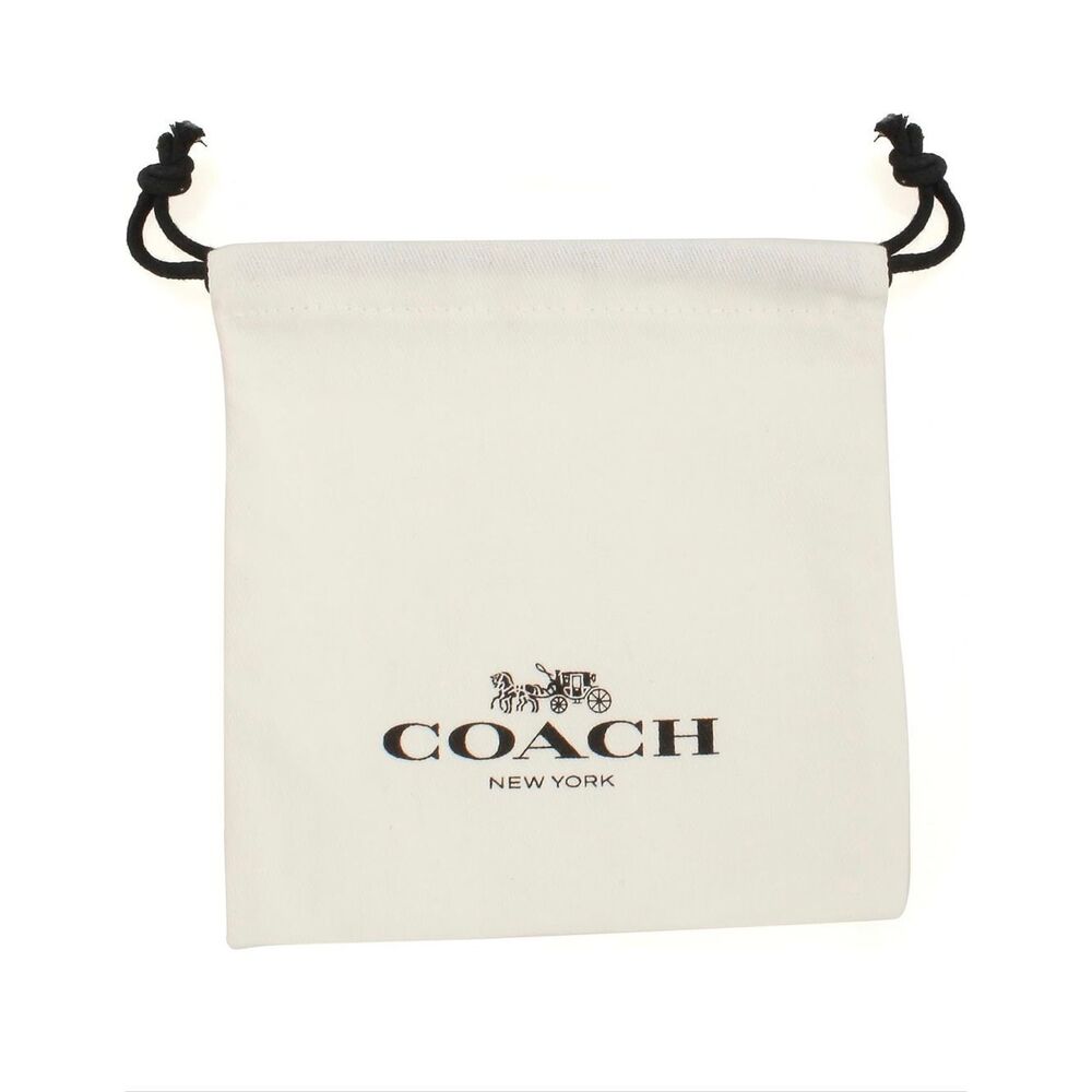 New! Coach Signature C Heart Pendant Necklace With Jewelry Pouch - Picture 9 of 9